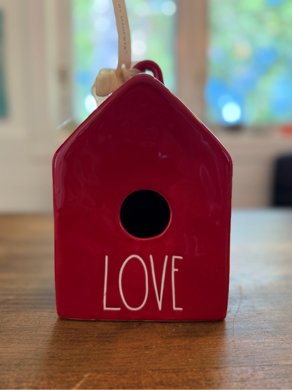 Rae Dunn LOVE birdhouse